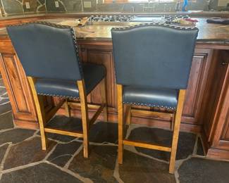 Leather barstools