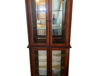 101 - China Cabinet 76 x 30 x 12 used as-is electric/electronic/mechanical item - no guarantee all components, untested.