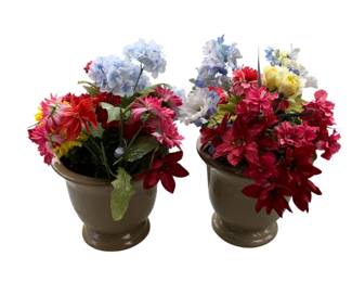 112 - 2 Pottery Planters 11 x 13