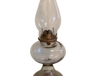 32 - Vintage Oil Lamp 18"