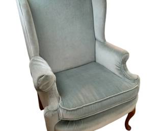 97 - Queen Anne Wingback Chair 47 x 29 x 29