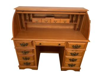185 - Roll Top Desk 48 x 51 x 25