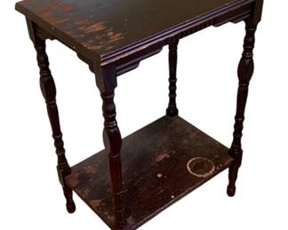 17 - Table, Needs Staining, 28 x 14 x 20