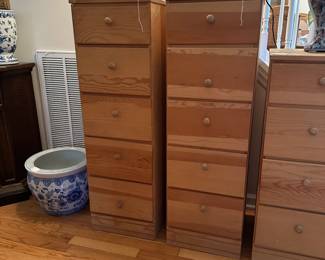C93 - $35 EACH. Unfinished lingerie chest dressers.
