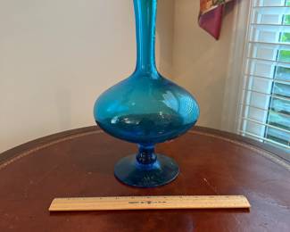 C76 - $65. Blenko Genie Bottle Decanter.