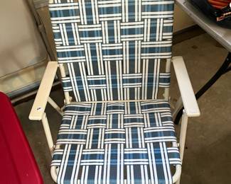C165 - $20 Webbed chair in very good condition.