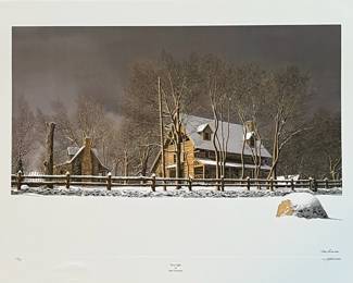 BT8 - $250. Bob Timberlake "First Light". Unframed. In Original Packaging. Signed & Numbered. #1167/7393. (Selling from Bob Timberlake currently for $650.)