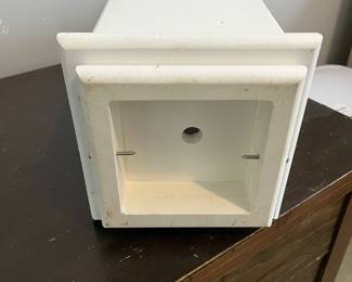 C144 - $80. Copper Roof Birdhouse. Measures 7" square x 22.5" tall.
