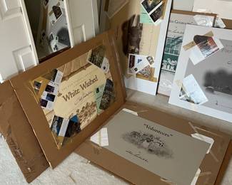 Unframed Bob Timberlakes were stored in these - and then INSIDE shipping boxes. In a closet in the home.