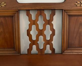 C15 - $40. Headboard ONLY. No frame. Measures 60" wide x 43" tall. Could be used for full or queen sized bed.