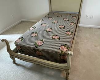 C8 - $125. Drexel Twin Bed Frame. Measures 42" x 43.5" tall.