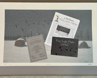 BT6 - $250. Bob Timberlake "First Flight". Unframed. In Original Packaging. Signed & Numbered. #1167/7755 (Selling from Bob Timberlake currently for $650.)