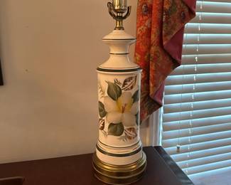 C90 - $25. Single Magnolia Table Lamp. Needs harp & shade.