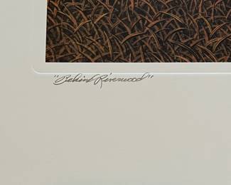 BT9 - $250. Bob Timberlake "Behind Riverwood". Unframed. In Original Packaging. Signed & Numbered. #1167/3695. (Selling from Bob Timberlake currently for $625.)