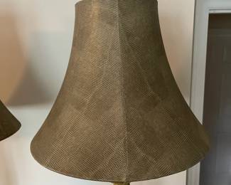 C110 - $30 PAIR of Lamps. Measures 29" tall. Shades are in great condition.