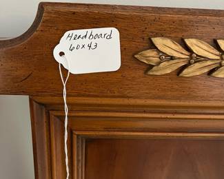 C15 - $40. Headboard ONLY. No frame. Measures 60" wide x 43" tall. Could be used for full or queen sized bed.
