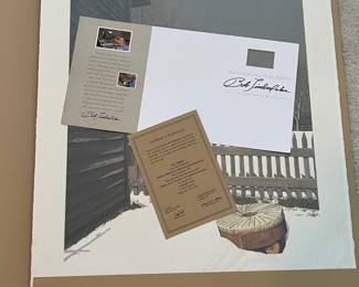 BT3 - $100. Bob Timberlake "Midday". Unframed. In Original Packaging. Signed & Numbered. #1167/8138 (Selling from Bob Timberlake currently for $1,050.) Does have some small visible staining.