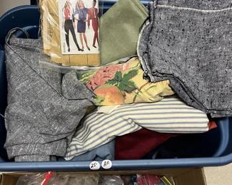 C117 - $25. Box of Fabric Scraps.