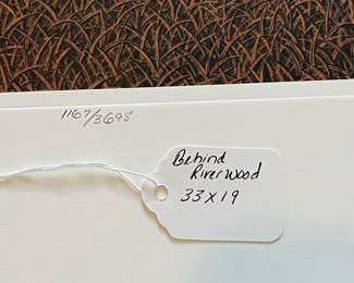 BT9 - $250. Bob Timberlake "Behind Riverwood". Unframed. In Original Packaging. Signed & Numbered. #1167/3695. (Selling from Bob Timberlake currently for $625.)