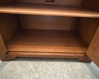 C115 - $30 each. 3 Available. Harvest Oak Side Tables. Measures 32" wide x 18" deep x 30.5" tall.