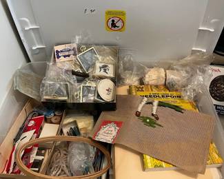 C125 - $20. Box of Assorted Craft Items.