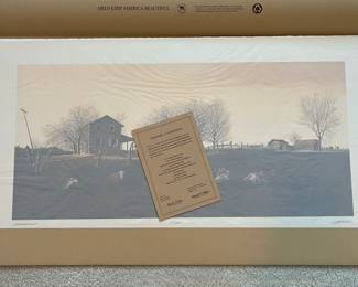 BT9 - $250. Bob Timberlake "Behind Riverwood". Unframed. In Original Packaging. Signed & Numbered. #1167/3695. (Selling from Bob Timberlake currently for $625.)