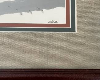 BT14 - $40. *Small* Bob Timberlake Print. "Ray's Place". Framed it measures 12" x 10".