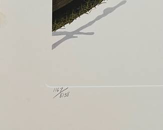 BT3 - $100. Bob Timberlake "Midday". Unframed. In Original Packaging. Signed & Numbered. #1167/8138 (Selling from Bob Timberlake currently for $1,050.) Does have some small visible staining.