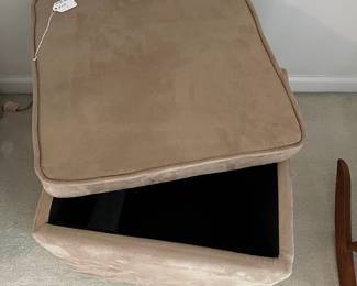 C109 - $10. Storage Ottoman. Measures 18" square x 17" tall.