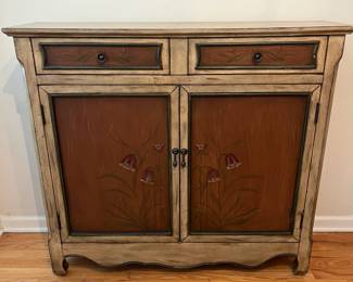C5 - $95. Narrow Entry Cabinet. Measures 41" wide x 11" deep x 37.5" tall.