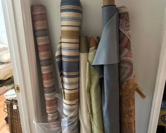 C168 - Rolls of Upholstery Fabric - Prices depends on how much is on the roll. $20-$40 each.