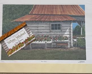 BT11 - $150. Bob Timberlake "Whitewashed". Unframed. In Original Packaging. Signed & Numbered. #1167/1500. (Selling from Bob Timberlake currently for $400.)