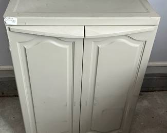C141 - $50 each. 3 Tall Cabinets Available. $20. 1 Shelf Available. $30 each. 3 *1/2* Cabinets Available. (Keter Tall Cabinets Measures 25.5" wide x 17.75" deep x 69.5" tall) (Half Cabinets measures 25.5" wide x 17.75" deep x 35.5" tall. ) These have all been used inside in a garage. They have been used and are in good condition.