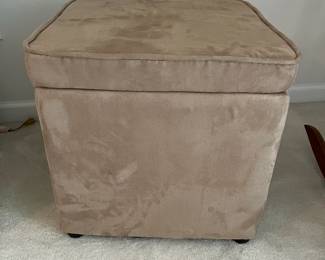 C109 - $10. Storage Ottoman. Measures 18" square x 17" tall.