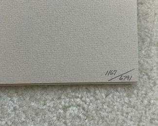 BT1 - $250. Bob Timberlake "Ray's Place". Unframed. In Original Packaging. Signed & Numbered. #1167/6791 (Selling from Bob Timberlake currently for $775.) One minor stain noted next to the numbers - probably outside where the frame would be.