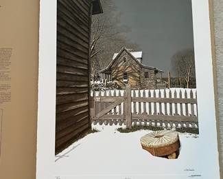 BT3 - $100. Bob Timberlake "Midday". Unframed. In Original Packaging. Signed & Numbered. #1167/8138 (Selling from Bob Timberlake currently for $1,050.) Does have some small visible staining.