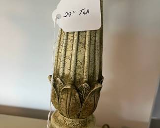 C110 - $30 PAIR of Lamps. Measures 29" tall. Shades are in great condition.