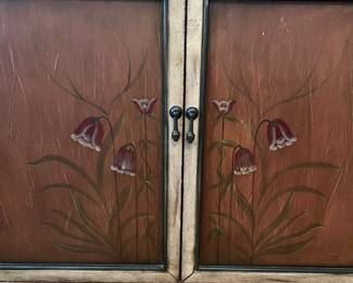 C5 - $95. Narrow Entry Cabinet. Measures 41" wide x 11" deep x 37.5" tall.