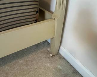 C8 - $125. Drexel Twin Bed Frame. Measures 42" x 43.5" tall.