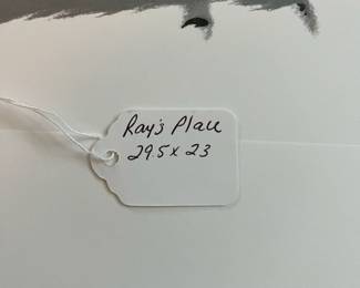 BT1 - $250. Bob Timberlake "Ray's Place". Unframed. In Original Packaging. Signed & Numbered. #1167/6791 (Selling from Bob Timberlake currently for $775.) One minor stain noted next to the numbers - probably outside where the frame would be.