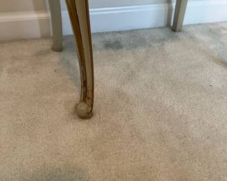 C7 - $60. Single Drexel French Provincial Nightstand. Measures 17" wide x 13" deep x 28" tall.