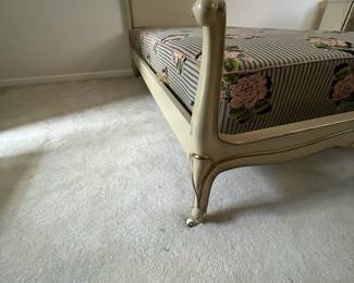 C8 - $125. Drexel Twin Bed Frame. Measures 42" x 43.5" tall.