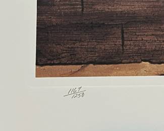 BT4 - $225. Bob Timberlake "Studio Geraniums". Unframed. In Original Packaging. Signed & Numbered. #1167/1250 (Selling from Bob Timberlake currently for $775.)
