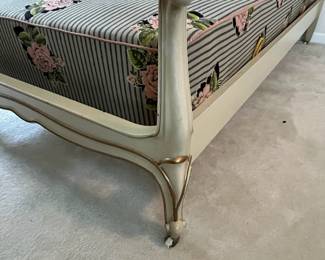 C8 - $125. Drexel Twin Bed Frame. Measures 42" x 43.5" tall.