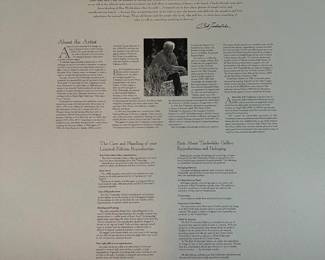BT1 - $250. Bob Timberlake "Ray's Place". Unframed. In Original Packaging. Signed & Numbered. #1167/6791 (Selling from Bob Timberlake currently for $775.) One minor stain noted next to the numbers - probably outside where the frame would be.