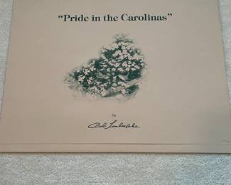 BT12 - $500. Bob Timberlake "Pride in the Carolinas". Unframed. In Original Packaging. Signed & Numbered. #1167/1250. (Selling from Bob Timberlake currently for $1,100.)