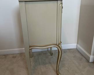 C7 - $60. Single Drexel French Provincial Nightstand. Measures 17" wide x 13" deep x 28" tall.