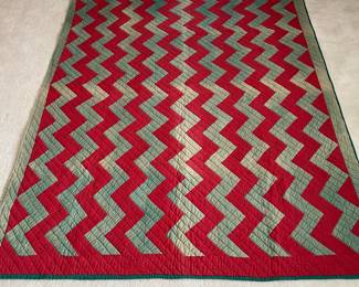 C22 - $60. Machine Sewn & Hand Quilted. Measures 65" x 83.5". Does have some sun fading but no big holes / rips etc.