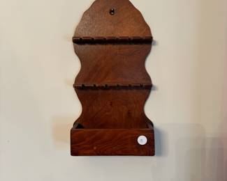 C44 - $15. Small wooden spoon cabinet. Measures 15" tall.