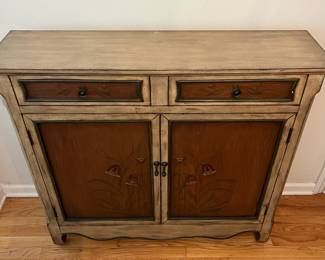 C5 - $95. Narrow Entry Cabinet. Measures 41" wide x 11" deep x 37.5" tall.